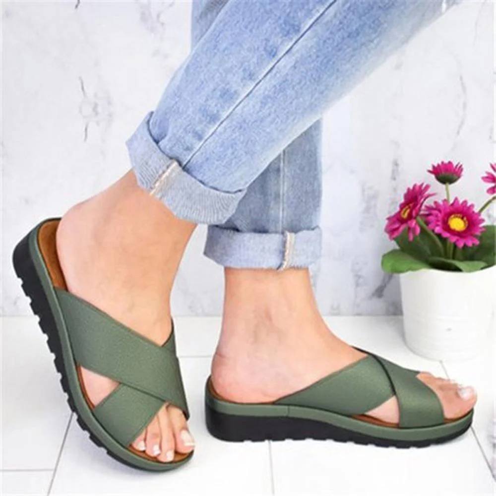 Women Summer Slippers Casual Ladies Sandals Platform Non-slip Female Shoes Soft Wedge Outdoor Women Slippers Dropshipping Shoes