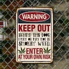 Warning - Vintage Metal Signs(12*16Inch) - Warning