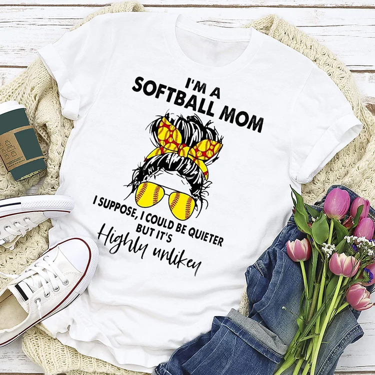 Im A Softball Mom T-shirt-018377