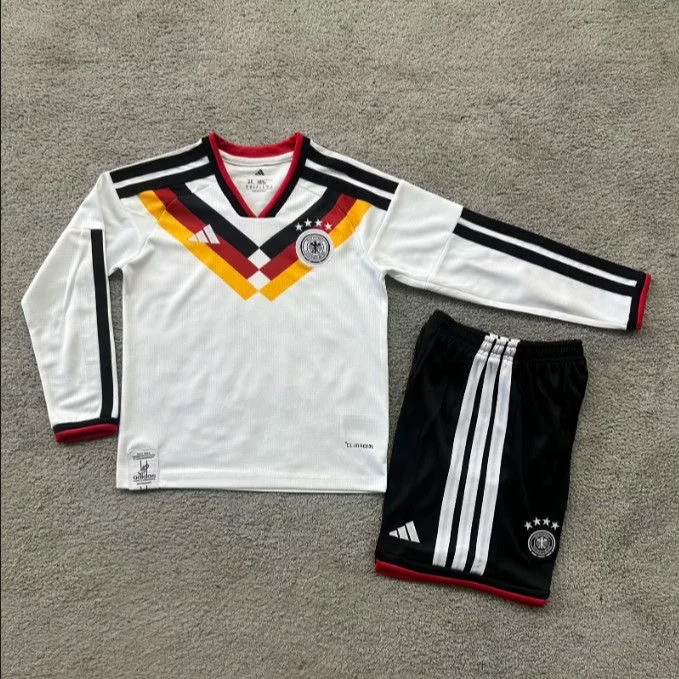 Kids Germany 2026 World Cup Home Long-Sleeve Jersey 1:1 Thai Quality