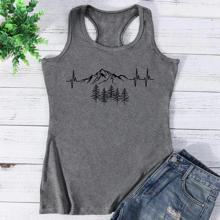 Heartbeat for the mountains Vest Top-Annaletters