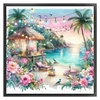 Beach Scenery-11CT Stamped Cross Stitch 40*40cm/15.75*15.75in