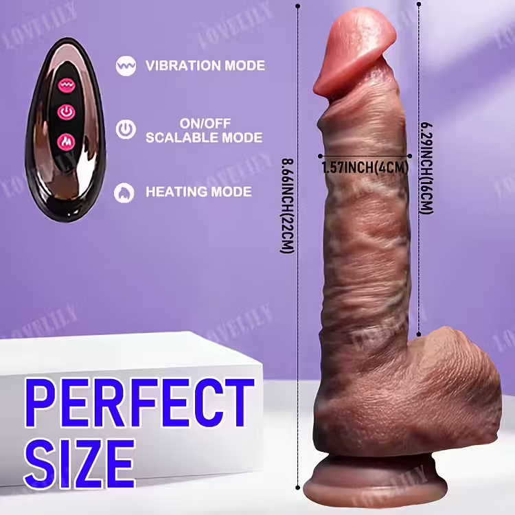 🎁Nowy produkt wprowadzony na rynek w 2025 roku😍 9-calowa realistyczna zabawka dla dorosłych z funkcją podgrzewania i zdalnego sterowania, zatyczka analna do stymulacji punktu G