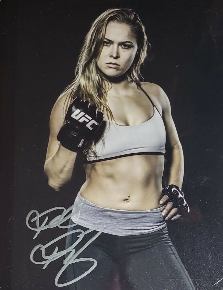 Ronda Rousey Authentic Autographed 8x10 Photo Poster painting w/ COA