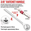 10mm-19mm Adjustable Universal Socket Wrench 3/8Inch Adapter Multi-Function Maintenance Socket Multi-Purpose Hexagonal Socket Ratchet Wrench for Torque Wrench & Power Drill