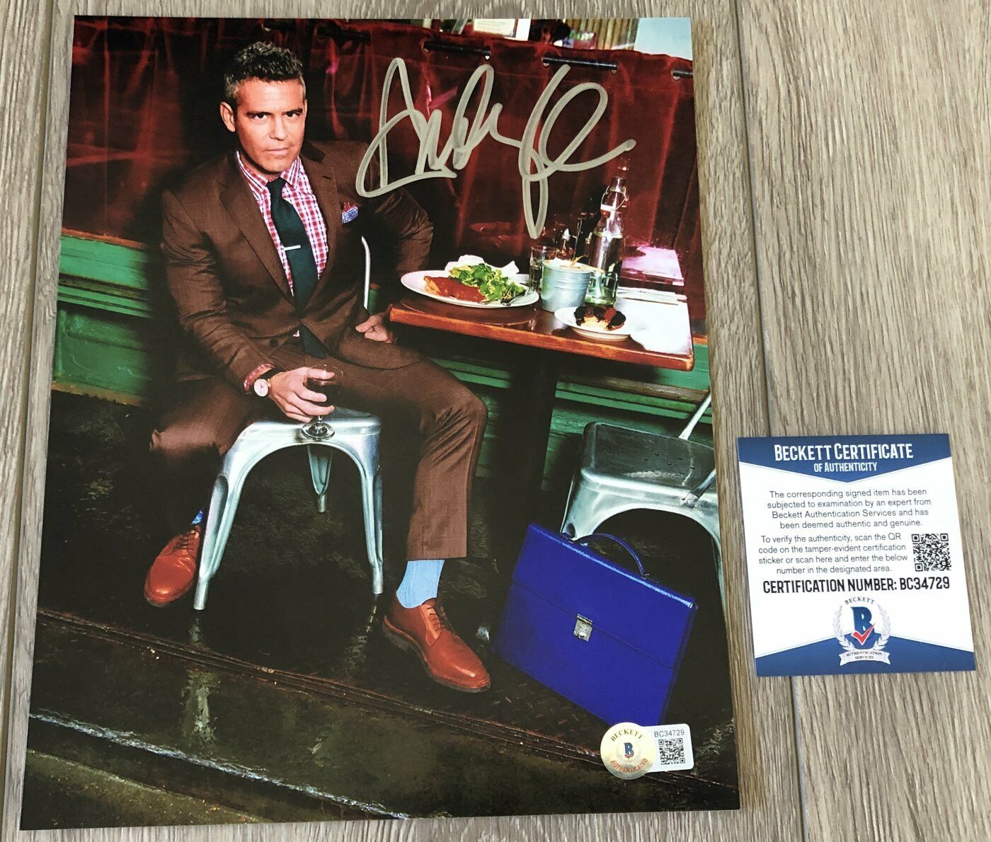 ANDY COHEN SIGNED WATCH WHAT HAPPENS LIVE 8x10 Photo Poster painting w/EXACT VIDEO PROOF BAS COA