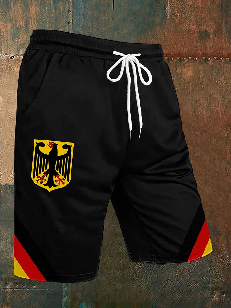Herren-Deutschland Print Freizeit shorts