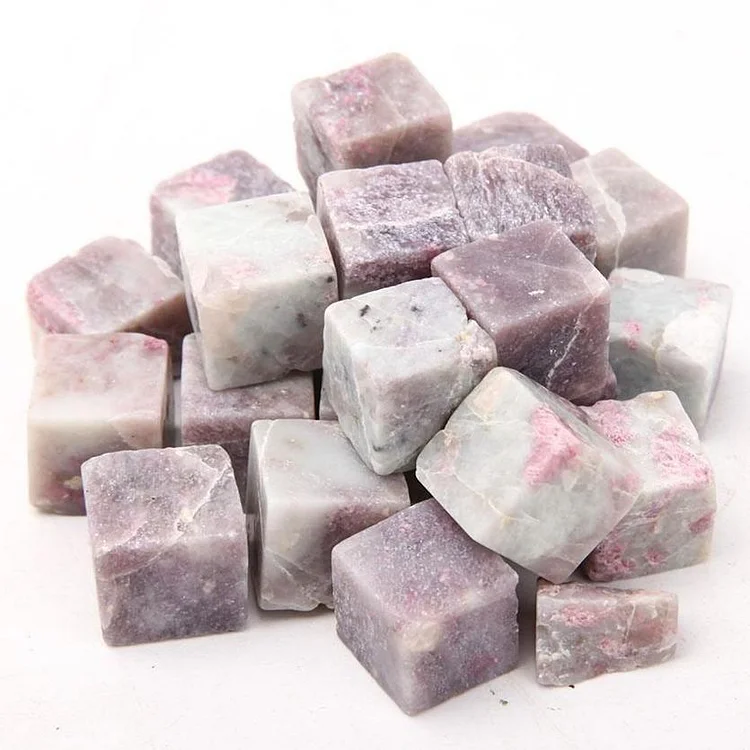 0.1kg Pink Tourmaline Cubes bulk tumbled stone