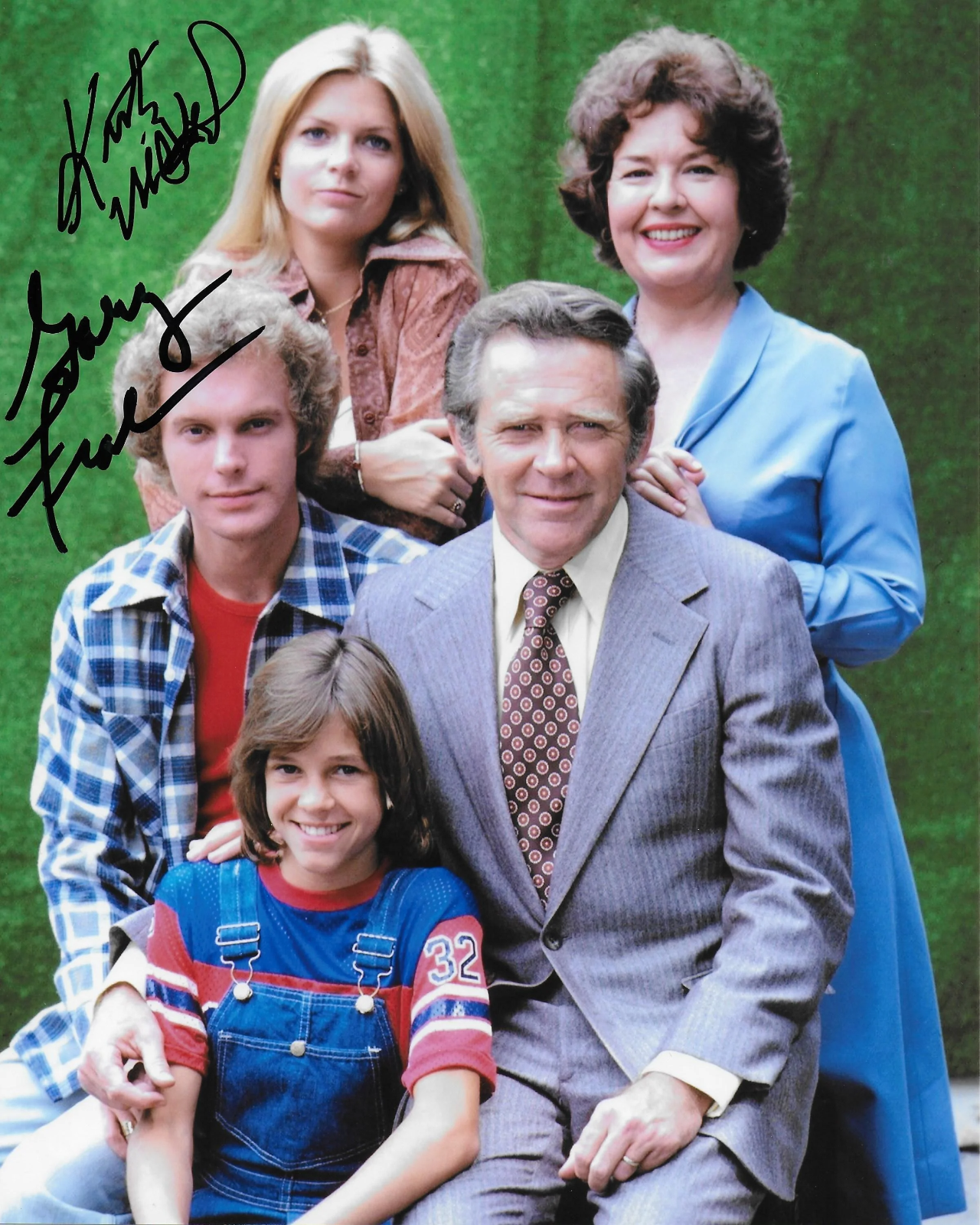 Gary Frank and Kristy McNichol Family Original Autographed 8x10 Photo Poster painting #3