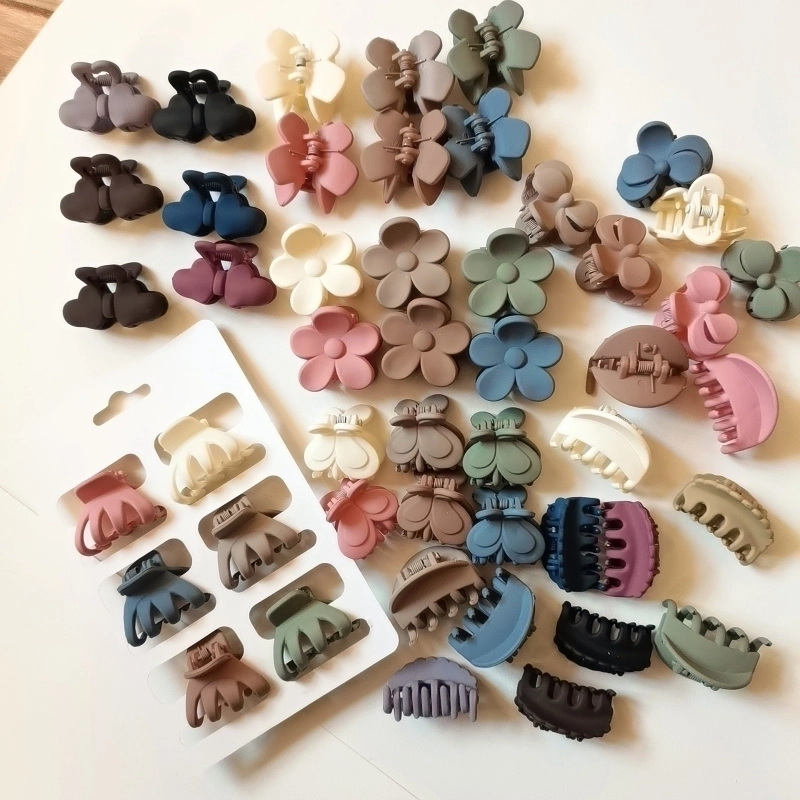 Women’s Sweet Geometric Bow Knot Plastic Resin Stoving Varnish Hair Claws