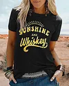 Women's T-Shirt Sunshine And Whiskey Tee