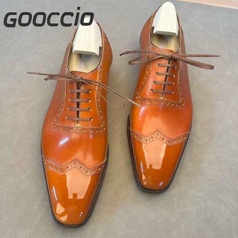 GS185 Prenium Calf Skin Dress Shoes/Oxford Shoes For Men GOOCCIO   