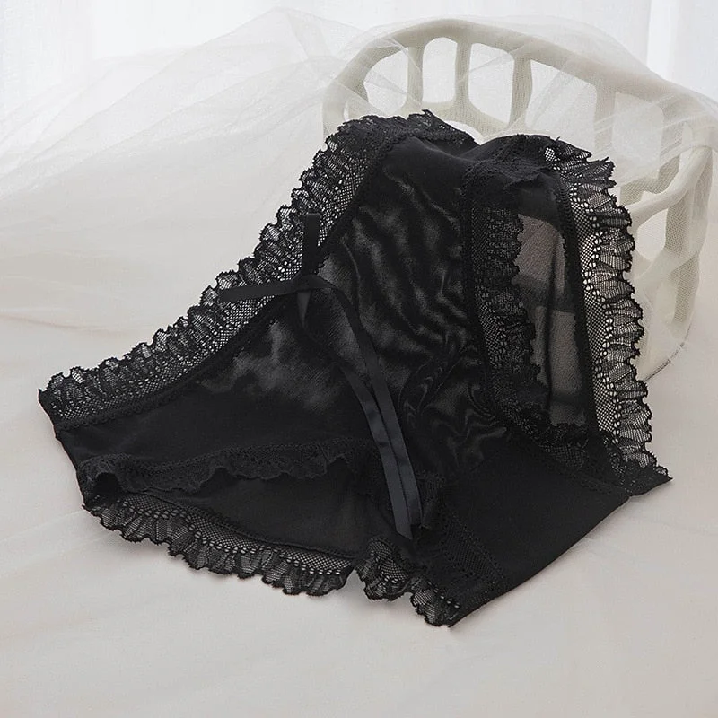 Sexy Lace Panties Cotton Women's Underwear  Fashion Invisible Comfort Briefs Mid Waist Seamless Underwear Female Lingerie