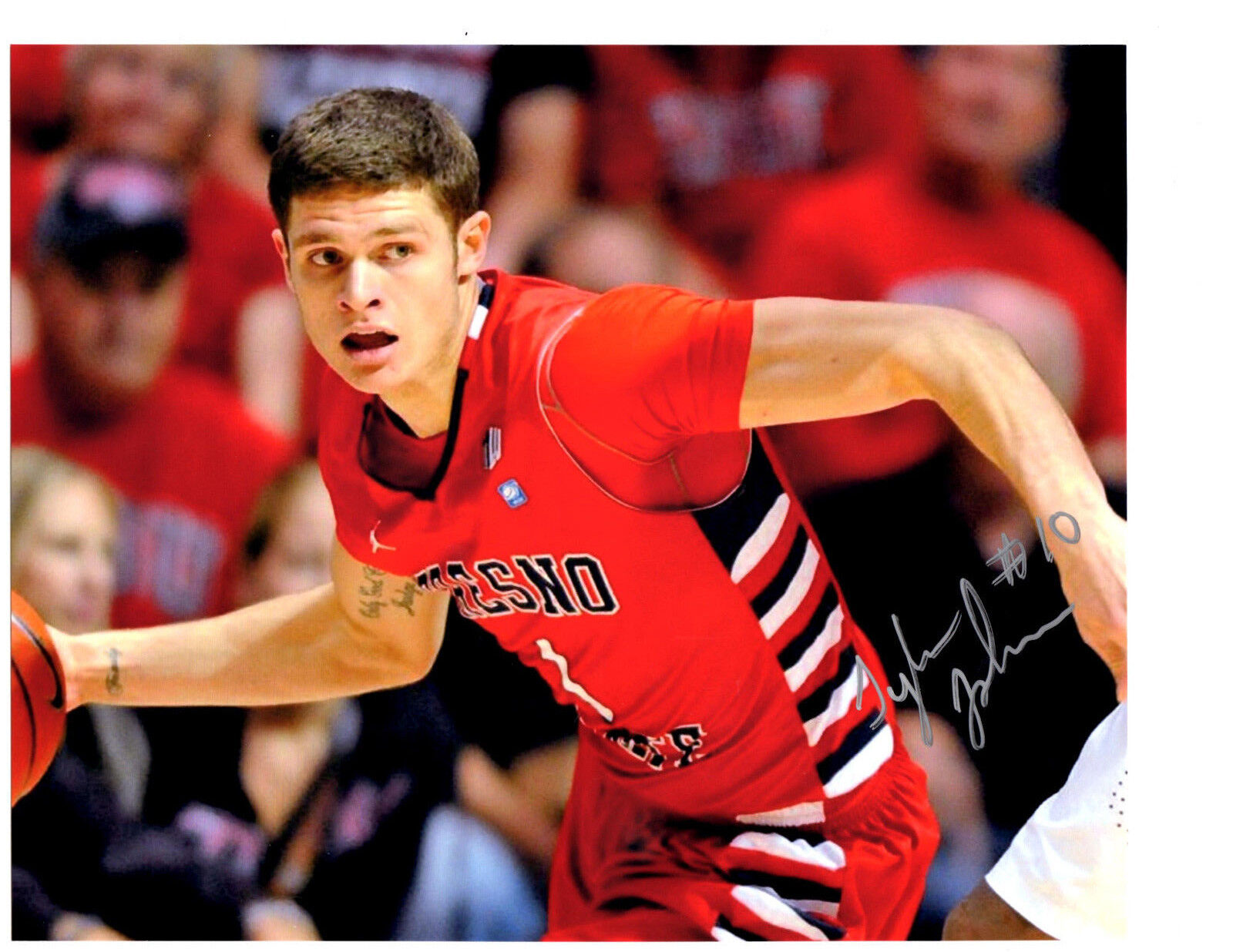 Tyler Johnson Fresno St hand signed autographed 8x10 Photo Poster painting with COA Miami Heat!