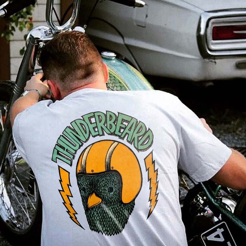 UPRANDY Thunderbeard Printed Casual Men's T-shirt -  UPRANDY