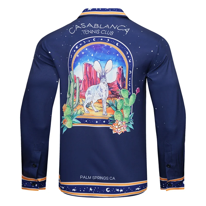 Casablanca 2023 new silk long-sleeved shirt