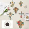 6Pcs Acryl Kreuz - 5d DIY Handwerk Aufkleber Magnet