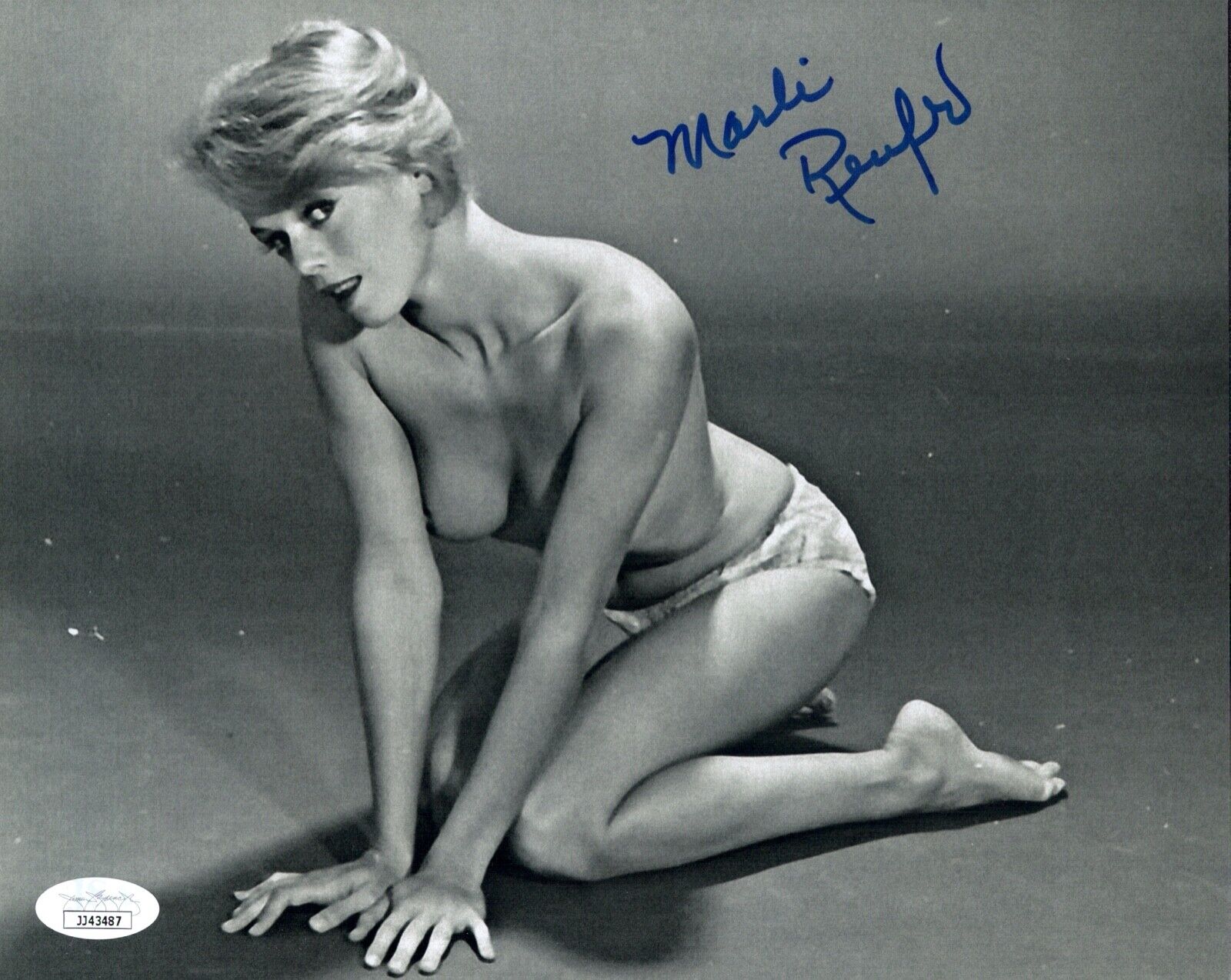 MARLI RENFRO Signed PLAYBOY 8x10 Photo Poster painting PSYCHO Shower Double Autograph JSA COA