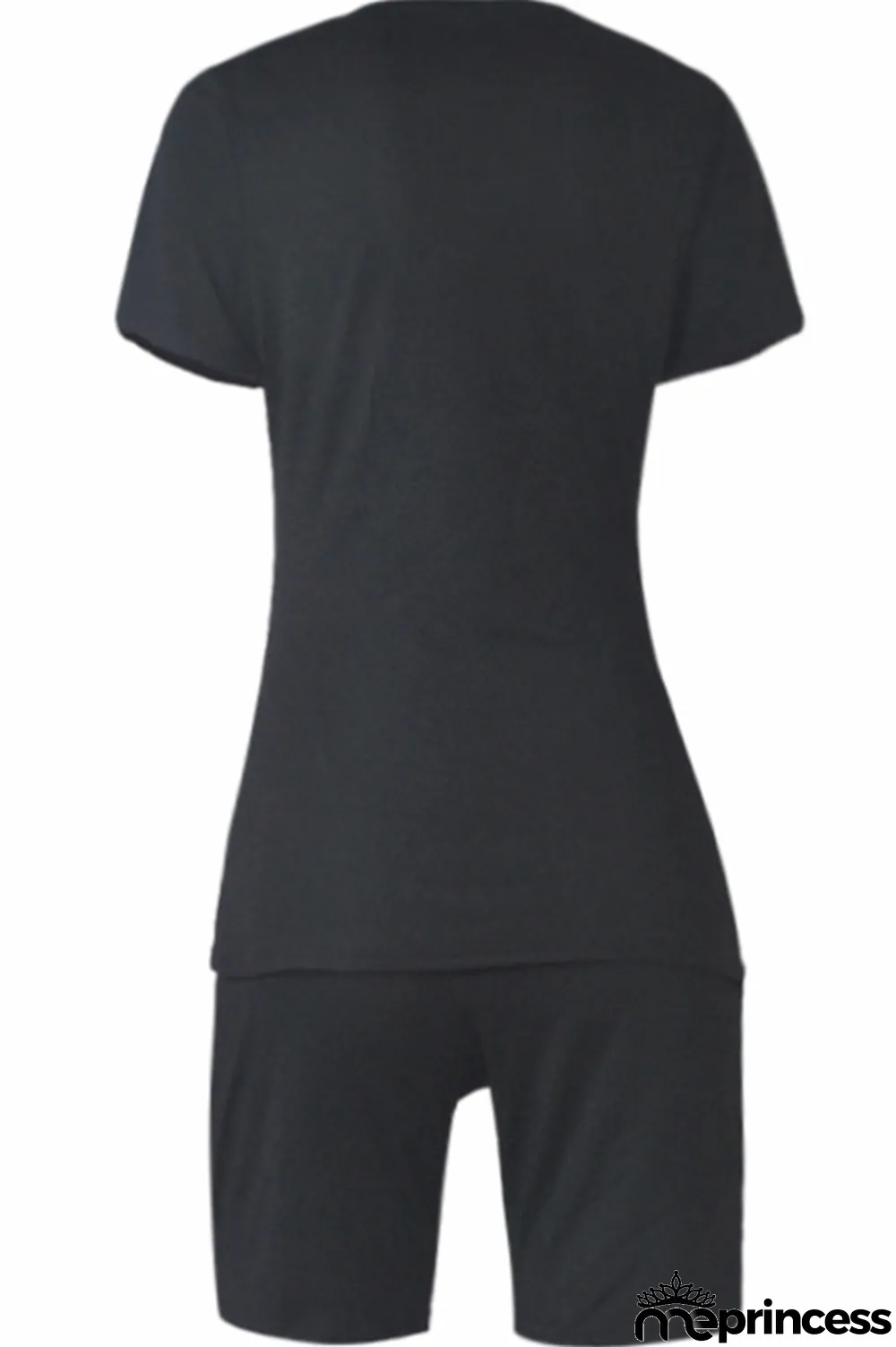 Blue Milk Silk Casual Sexy Solid Two Piece Suits pencil Short Sleeve