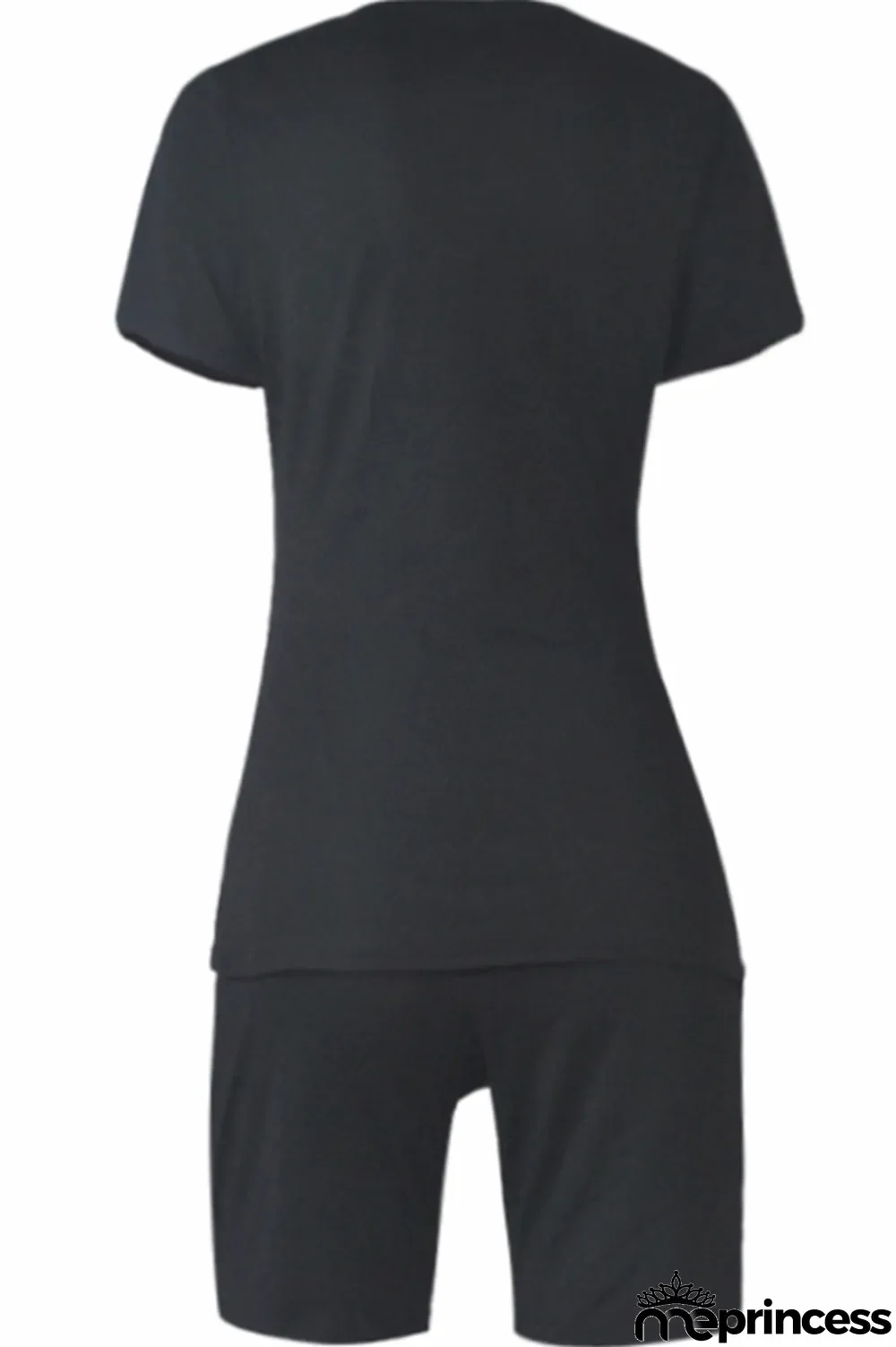 Blue Milk Silk Casual Sexy Solid Two Piece Suits pencil Short Sleeve