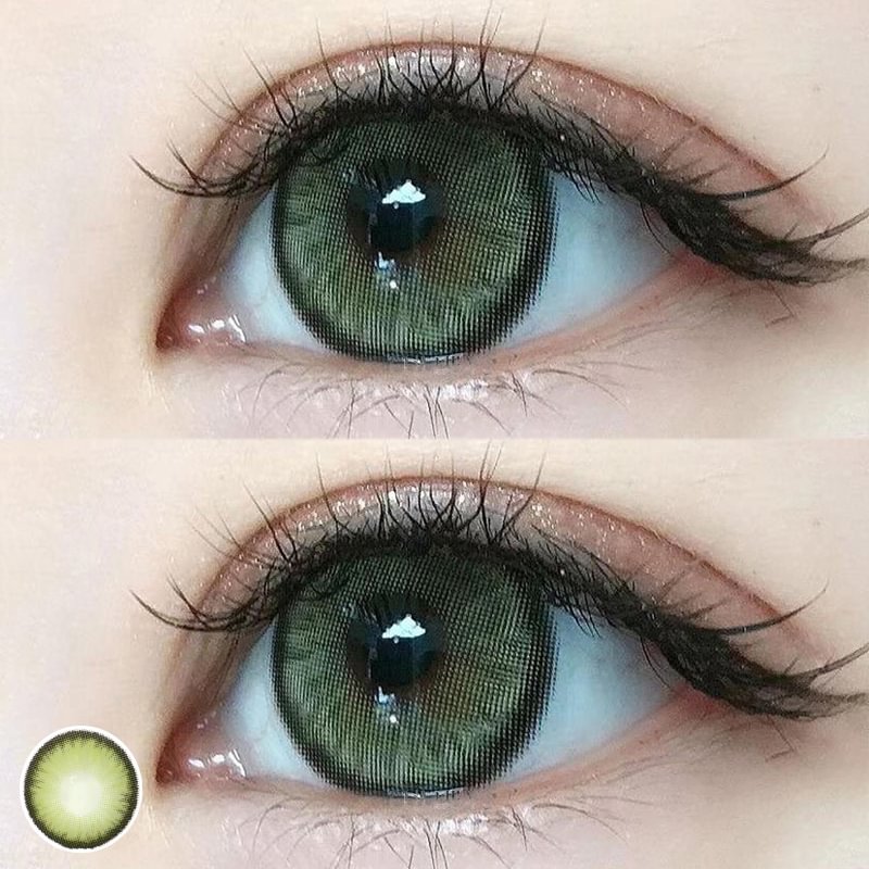 Dawn Green Colored Contact Lens For Fashion Young Girls 14.5mm