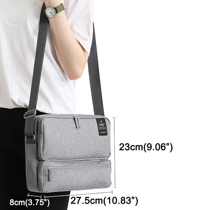 Women Men Unisex Multi Layers Travel Bags Large Capacity Shoulder Bag
