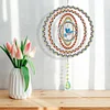 >Upgrade Size<DIY Diamond Painting Double-sided Rotatable Bird Hanging Wind Chime Suncatcher Hanging Kit