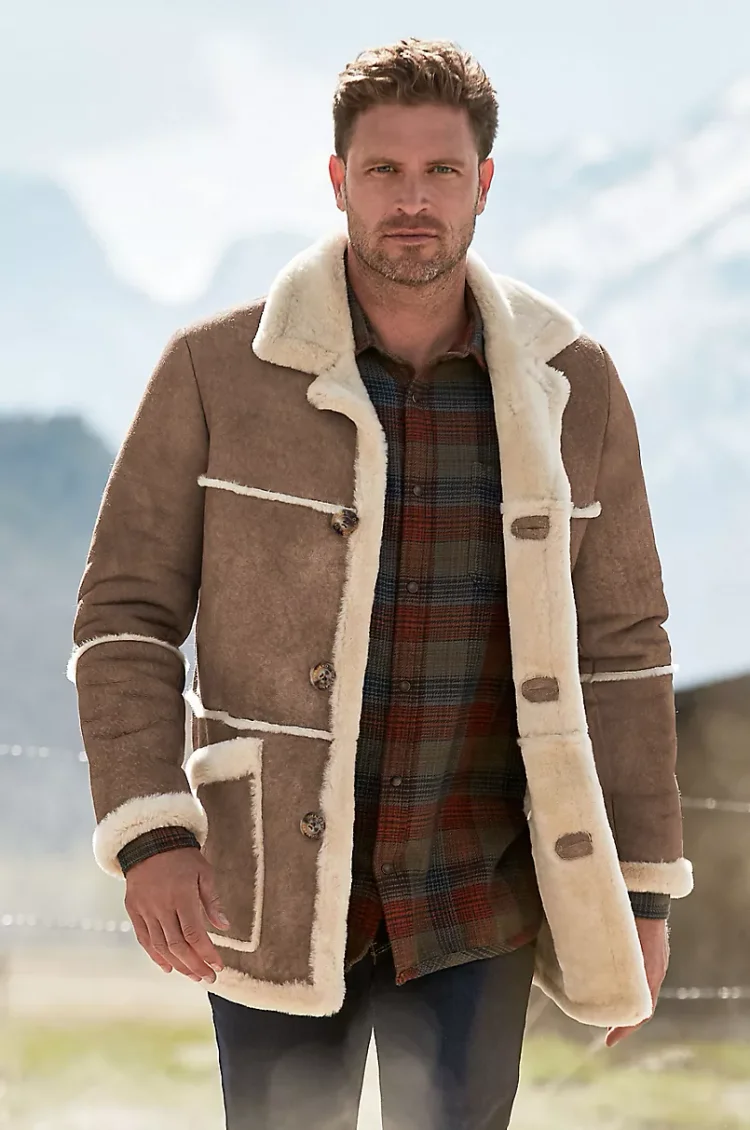 Maverick Shearling Sheepskin Rancher Coat