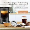 Refillable Reusable Capsule Coffee Filter Pods for Nespresso Vertuo Next