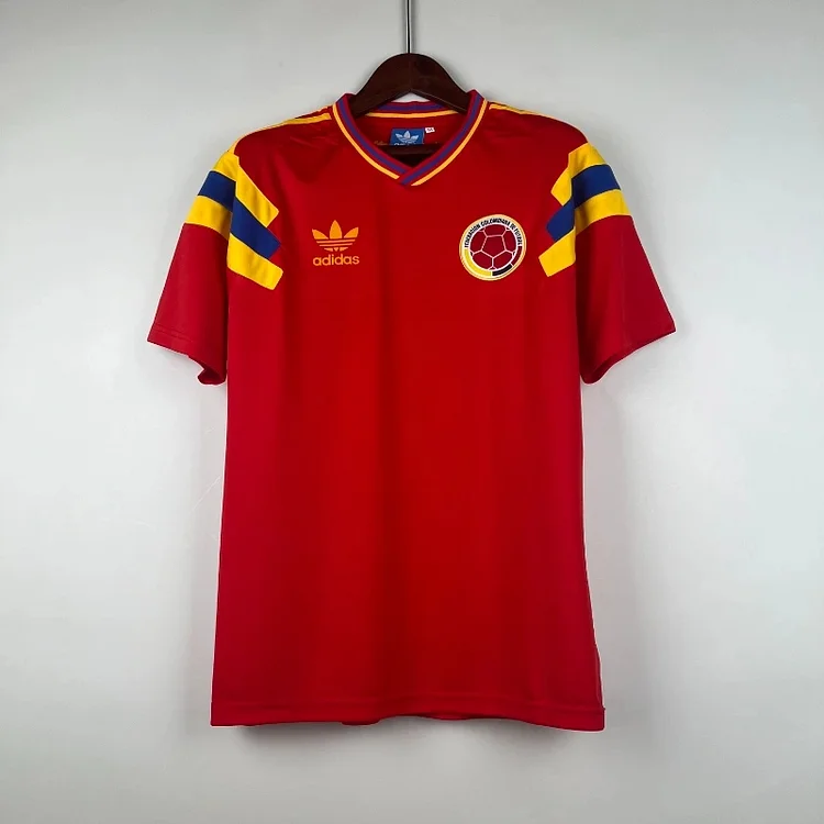 Retro 1990 Colombia away football jersey