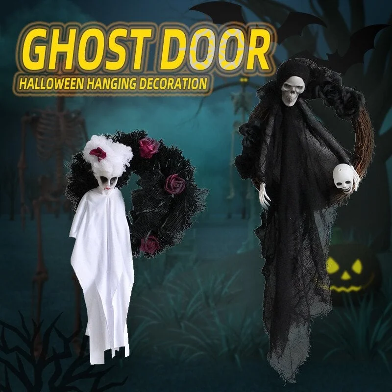 🔥Halloween Promotion-50%🔥Ghost Door Halloween Hanging Decoration