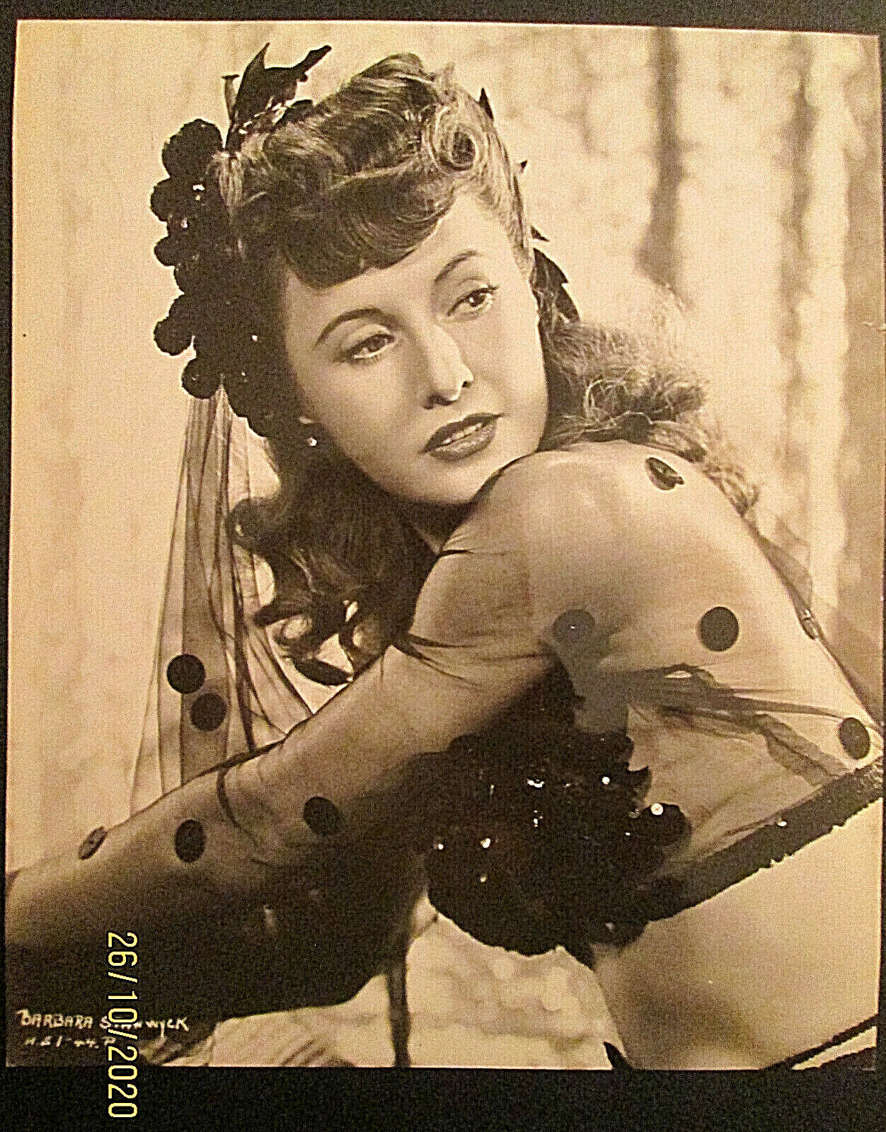 BARBARA STANWYCK: (LADY OF BURLESQUE) ORIG,1943 VINTAGE PUBLICITY Photo Poster paintingS *