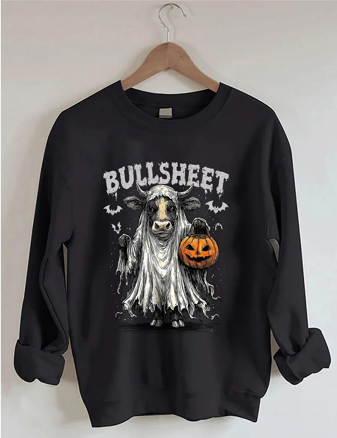 Retro Bullsheet Halloween Sweatshirt