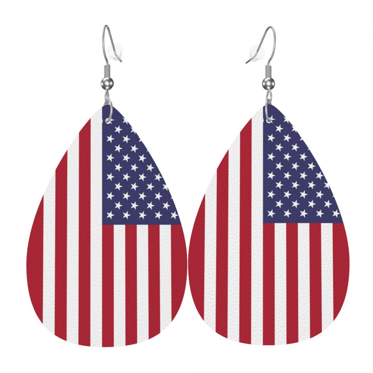 United States Flag Unique Teardrop Handmade Earrings