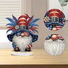 DIY Independence Day Gnome Diamond Painting Desktop Ornaments
