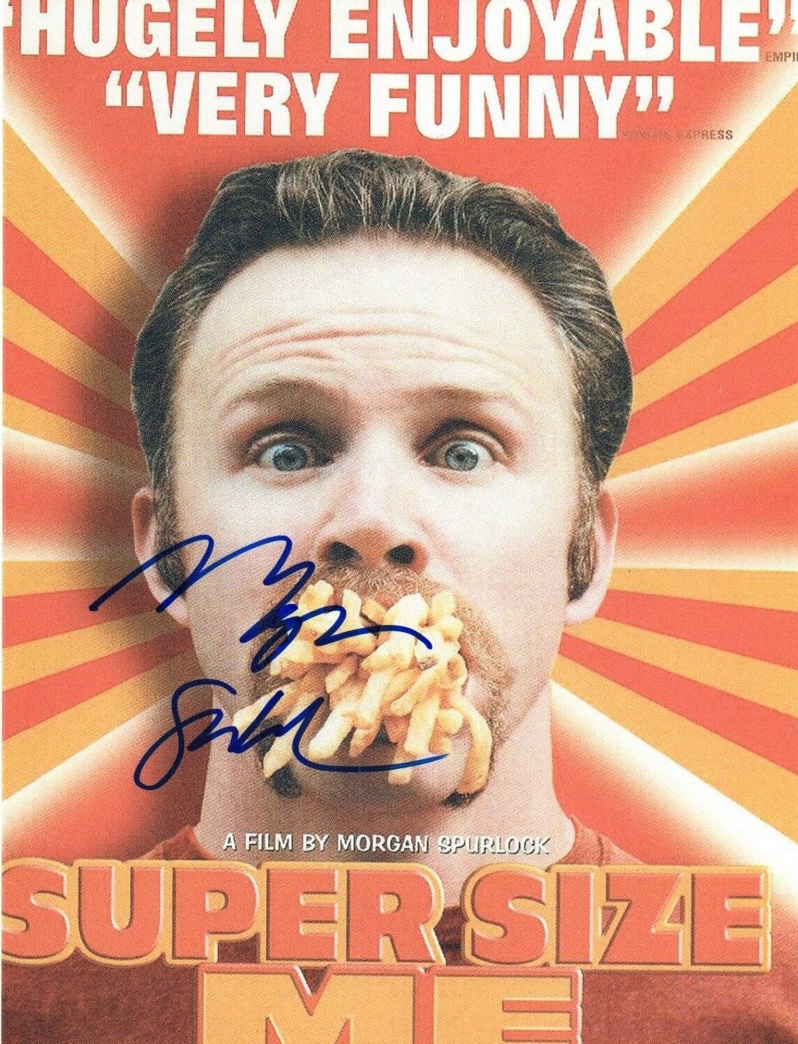 Morgan Spurlock Signed Autograph 8x10 Photo Poster painting Super Size Me COA VD