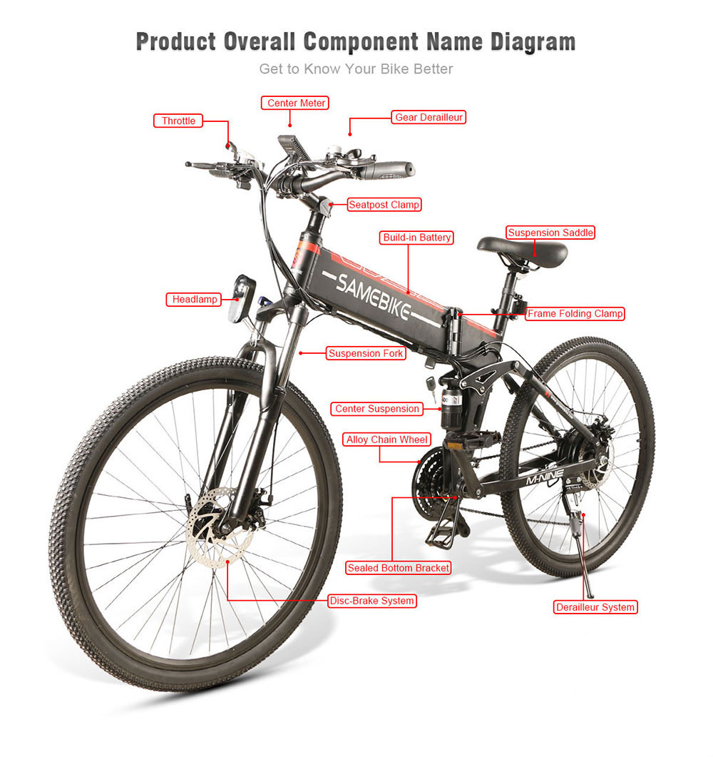 samebike, samebike electric bike, lo26, 26 inch electric bike
