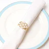 Golden Wire Pearls Catering Napkin Ring