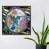 Colibri en Vitrail-Peinture Diamant Spéciale Partielle-30*30CM
