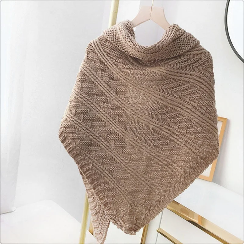nobleknits triangle shawl