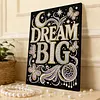 DIY Pearl Painting Dream Big for Home Wall Decor with Frame(30x40cm)