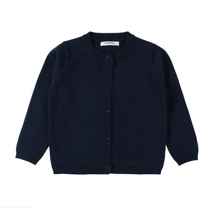 Kids Boys Girls Cardigan Sweaters Spring Autumn Baby Girl Solid Cotton Sweater Jacket Boys Children Knitted Kids Sweaters Girls