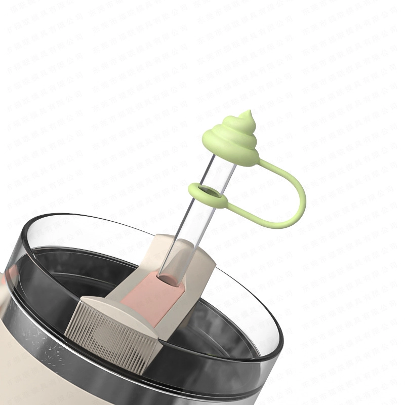 Cute Cartoon Silica Gel Straw Decorative Cap 1 Piece