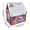 DIY Diamond Painting Special Shape Desktop Cabin Calendar Organizer Box Kit(Unicorn)