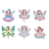 6Pcs Elf Mädchen - 5d DIY Handwerk Aufkleber Magnet