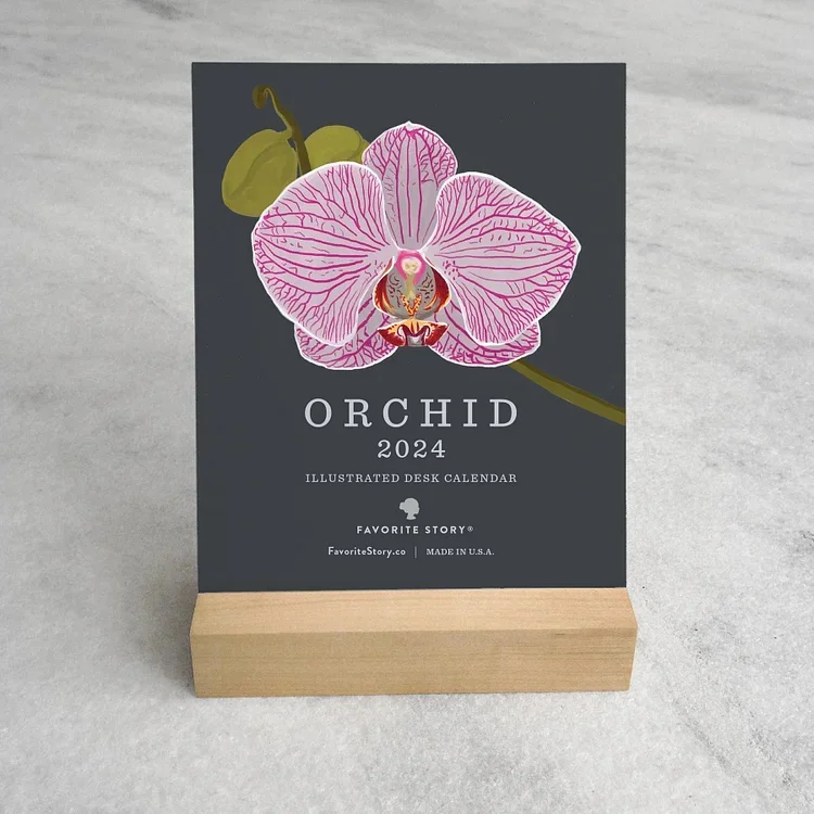 2024 Orchid Desk Calendar - tree - Codlins