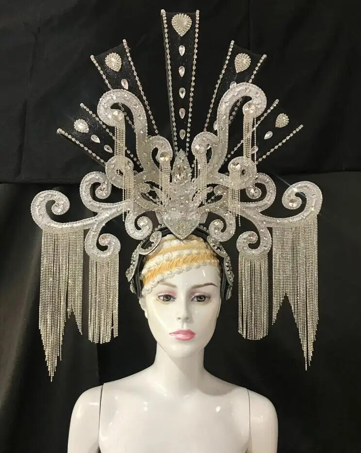 VCSHOES Latin Dance Samba Accessories Exquisite Headdress Feathers Delicate Dance Shows Accessories