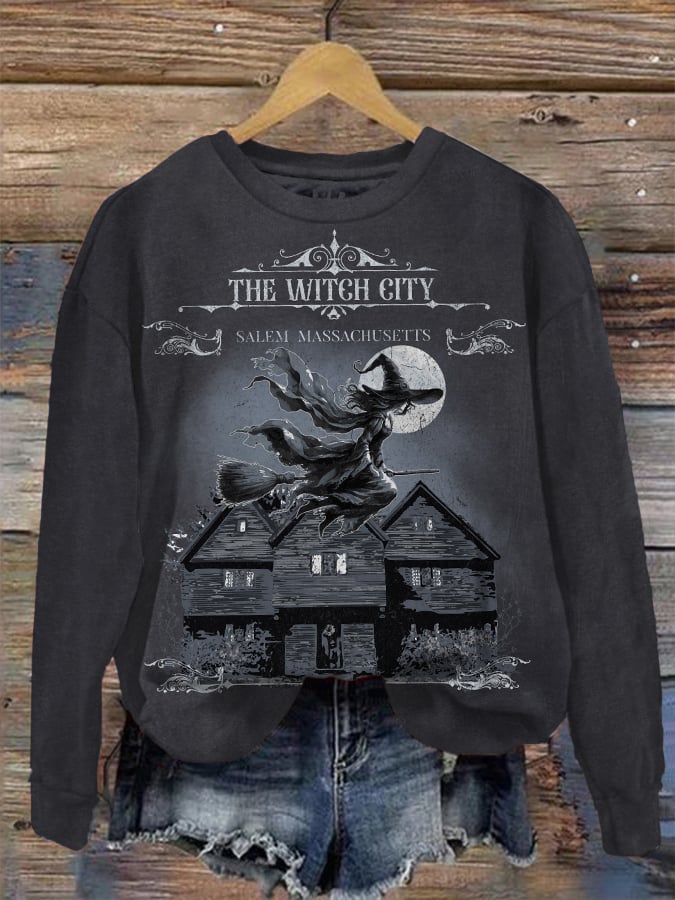 Women's The Witch City Salem Massachusetts Sweatshirt