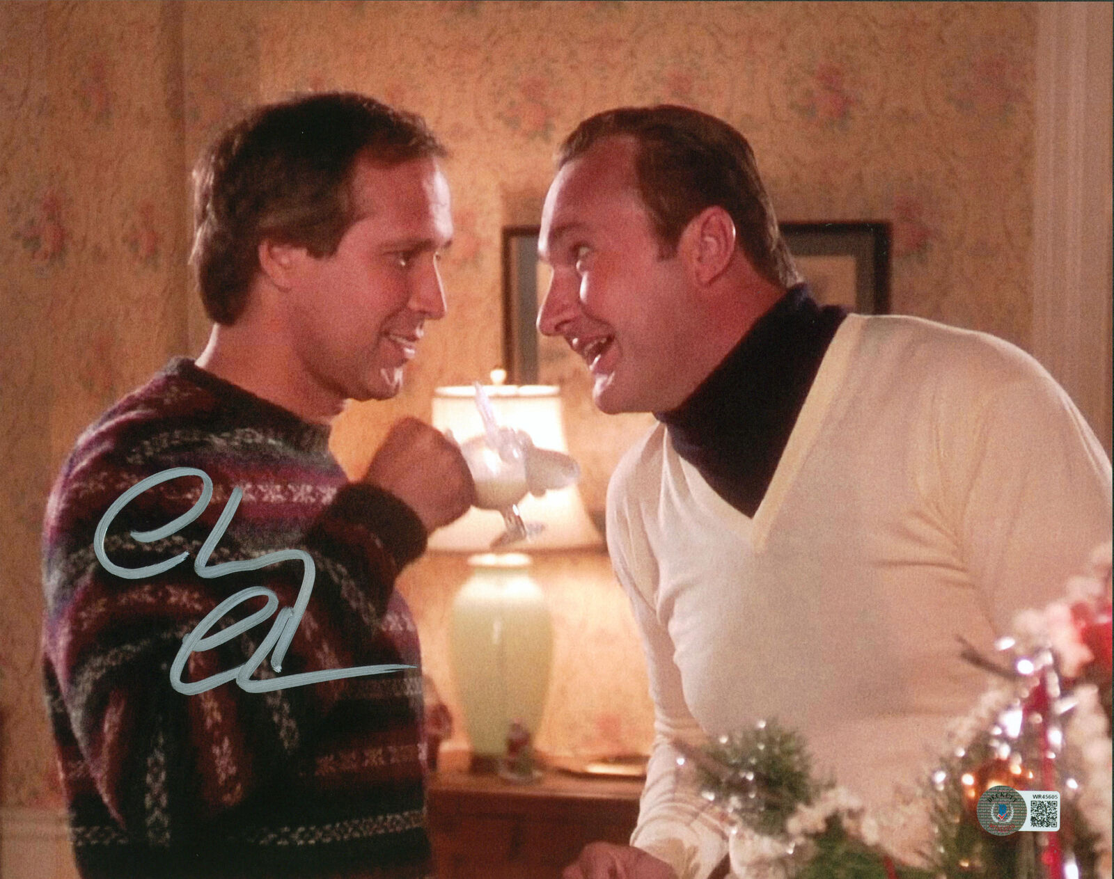 Chevy Chase Christmas Vacation Signed 11x14 Photo Poster painting w/ Randy Quaid BAS Witness 24