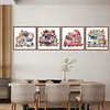 4Pack Gnomes Trucks-Crystal Rhinestone Diamond Painting(30x30cm)